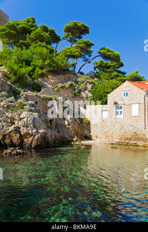 Crique pittoresque à Dubrovnik, Croatie Banque D'Images