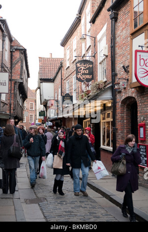 Peu de Shambles York UK Banque D'Images