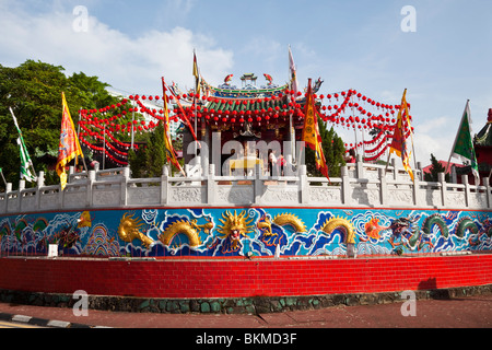 Temple chinois de Tua Pek Kong - la plus ancienne de Kuching, datant de 1843. Kuching, Sarawak, Bornéo, Malaisie. Banque D'Images