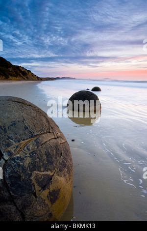 Moeraki Boulders ile sud Nouvelle Zelande Banque D'Images