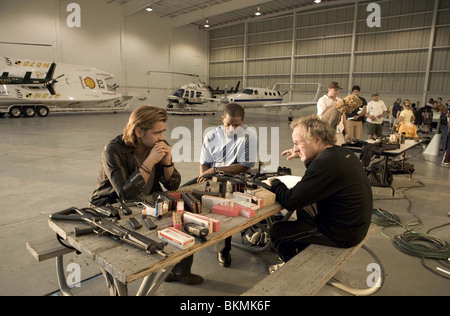 Sur le plateau de tournage (ALT) (ALT) derrière la scène (ALT) O/S 'MIAMI VICE' (2006), avec Colin Farrell, Jamie Foxx, MICHAEL MANN (DIR) Banque D'Images