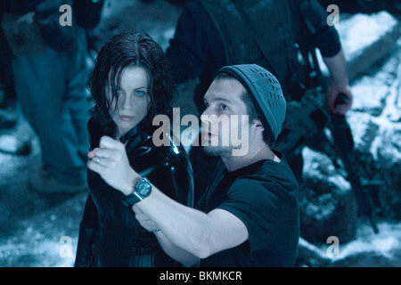 Tournage O/S 'Underworld : Evolution' (2006) Kate Beckinsale, Len Wiseman (DIR) UWEV 001-F2 Banque D'Images