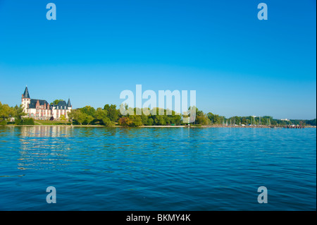 Klink, château, Western-Pomerania Mecklenburg Mueritz, Allemagne Banque D'Images