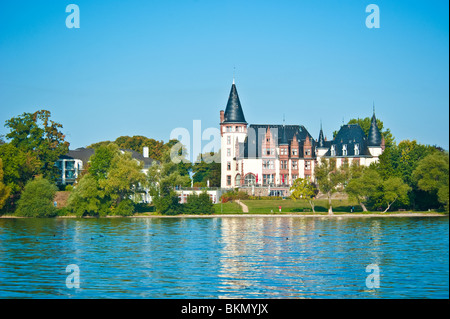 Klink, château, Western-Pomerania Mecklenburg Mueritz, Allemagne Banque D'Images