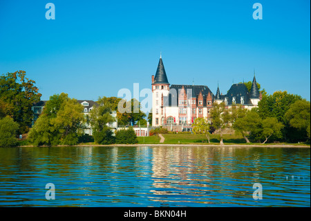 Klink, château, Western-Pomerania Mecklenburg Mueritz, Allemagne Banque D'Images