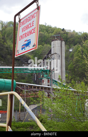 La grande mine de charbon de la Direction générale, du site d'explosion qui a tué 29 mineurs Banque D'Images