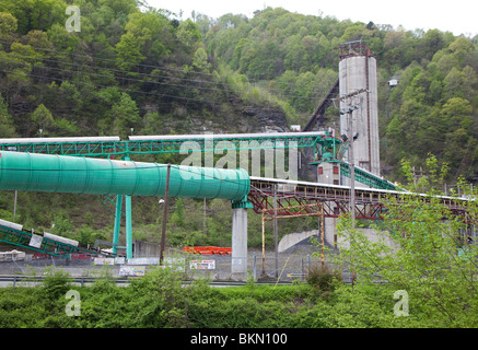 La grande mine de charbon de la Direction générale, du site d'explosion qui a tué 29 mineurs Banque D'Images