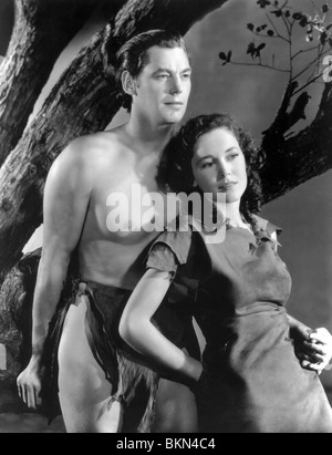 L'ÉVASION de Tarzan (1936), Johnny Weissmuller MAUREEN O'SULLIVAN, RICHARD THORPE (DIR) TZE 006P Banque D'Images