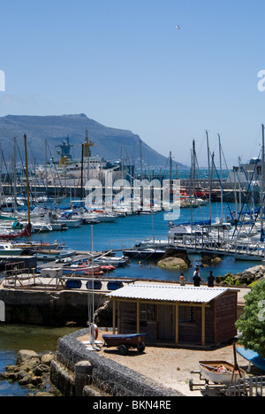 Simon's Town harbour, False Bay, péninsule du Cap, Afrique du Sud Banque D'Images