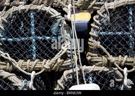 Des casiers à homard vide Banque D'Images