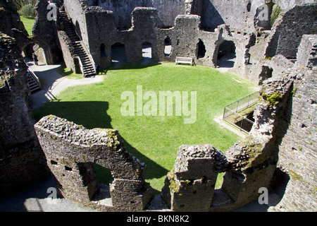 Château Restormel Cornwall Lostwithiel Banque D'Images