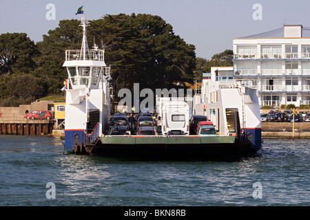 Chaîne de Swanage Sandbanks ferry Banque D'Images