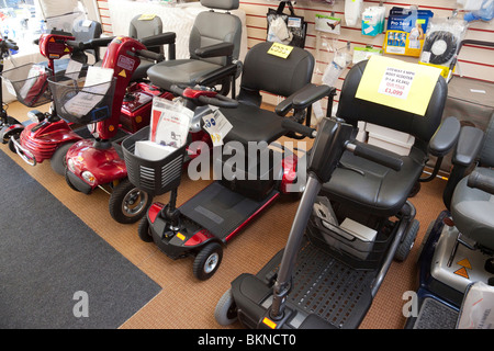 Mobility scooters / poussettes pour les vieux et les handicapés Banque D'Images