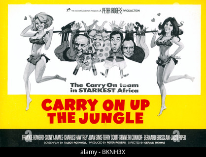 Continuer SUR LA JUNGLE -1970 Banque D'Images