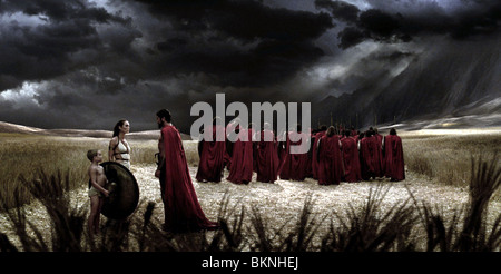 300 (2006) GIOVANNI ANTONIO CIMMINO, Lena Headey, GERARD BUTLER 300 001-02 Banque D'Images