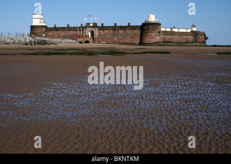 Fort Perchaude Rock à New Brighton, Wallasey, le Wirral, Merseyside, Royaume-Uni Banque D'Images