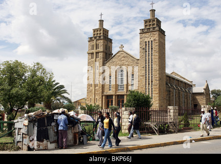 Cathédrale catholique romaine à Maseru, capitale du Lesotho Banque D'Images