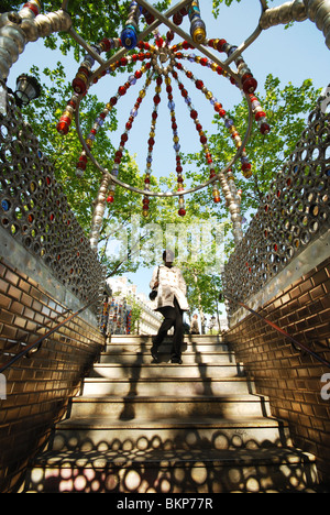 Entrée du métro Palais Royal, Place Colette Paris France Banque D'Images