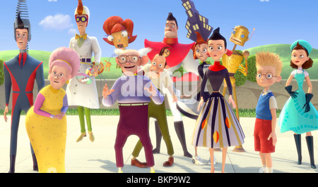 Rencontrez les ROBINSONS (2007) UNE JOURNÉE AVEC WILBUR ROBINSON (ALT) ONCLE GASTON, grand-mère, LUCILLE, COUSIN LASZLO, tante Pétunia, GRAND-PÈRE Banque D'Images