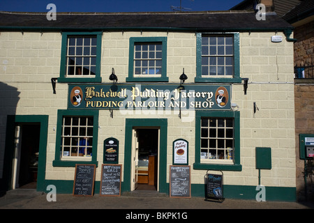 L'usine de pudding bakewell Bakewell Derbyshire Peak District ville Angleterre UK Banque D'Images