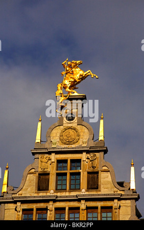 Belgique, Flandre, Anvers ; le marchand de décoration maisons de la Grand-Place Banque D'Images