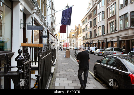 Tailleurs Savile Row à Londres. Banque D'Images