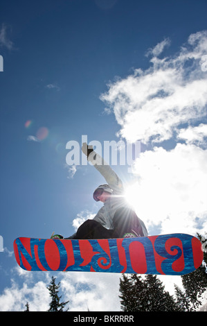 La Slovaquie, Jasna, snowpark, freestylers Banque D'Images