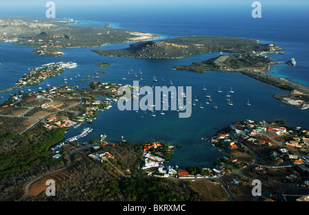 Curaçao, l'eau Spaanse Banque D'Images