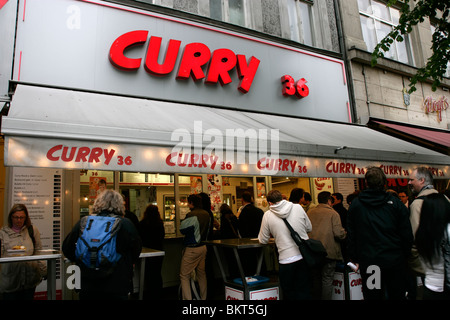 36 Curry à Berlin, Allemagne Banque D'Images