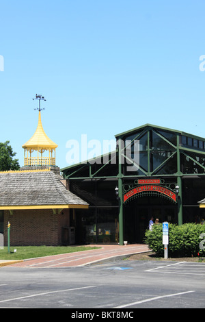 Le Petit Train National Museum à Strasbourg, le comté de Lancaster, PA. Banque D'Images