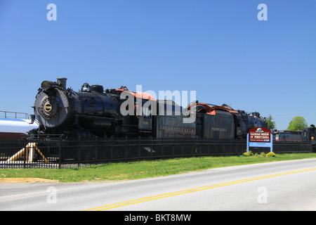 Le New Jersey Rail Road Museum situé à Strasbourg, le comté de Lancaster, PA Banque D'Images