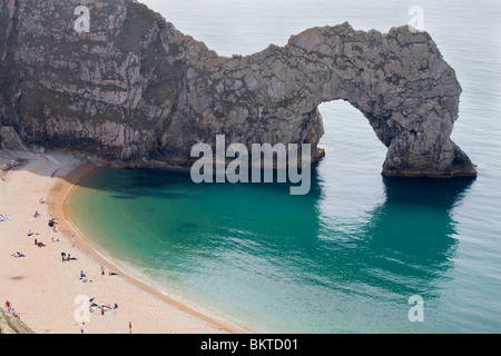 Durdle Door, Site du patrimoine mondial de la Côte Jurassique, Dorset, England, UK Banque D'Images