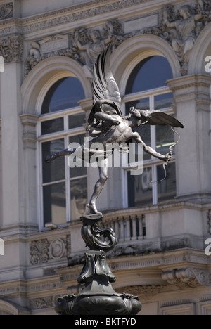 Statue de Eros, Piccadilly Circus, Londres, Angleterre, Royaume-Uni Banque D'Images