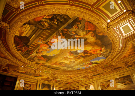 L'intérieur du plafond de l'hôtel Venetian CASINO ET reproduit la ville italienne de Venise - LAS VEGAS, NEVADA Banque D'Images