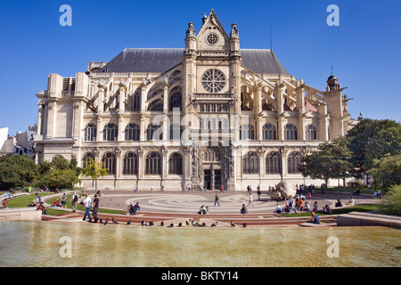 St Eustache à l'Ecoute, Paris, France Banque D'Images