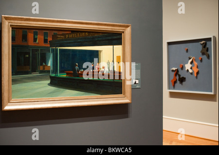 Art Institute of Chicago - Nighthawks , Edward Hopper Banque D'Images