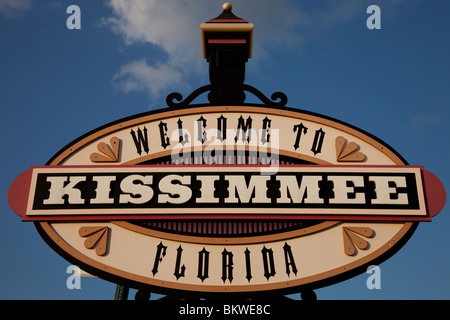Bienvenue à Kissimmee Signe, Kissimmee, Floride Banque D'Images