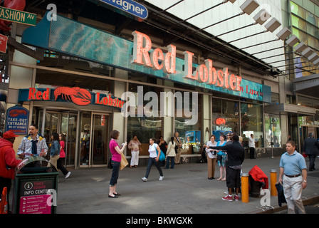 Un homard rouge restaurant à Times Square à New York Banque D'Images