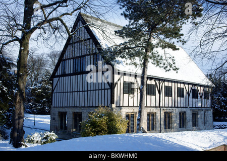 L'hôpital s'était partie de St Mary's Abbey en faveur de bâtiments construits autour de 1300-1500 annonce dans ce qui est aujourd'hui Musée Jardins York UK Banque D'Images