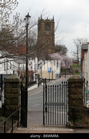 L'église paroissiale de moule, Flintshire, au nord du Pays de Galles Banque D'Images