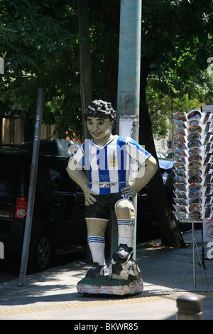 Une statue de Diego Maradona trouvés à La Boca, Buenos Aires Banque D'Images