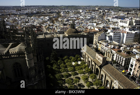 Une vue de Séville vu de la cathédrale et la tour de l'Espagne, le 11 mars 2008. Photo/Chico Sanchez Banque D'Images