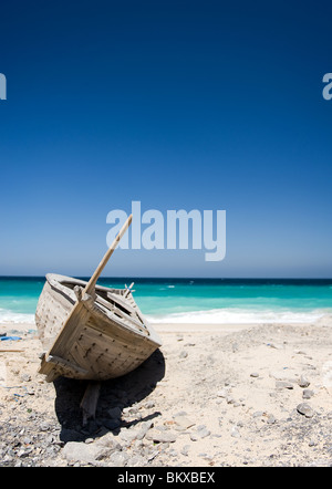 Bateau de pêche traditionnel de la côte d'Oman, Musandam, Banque D'Images
