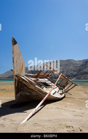 Bateau de pêche traditionnel de la côte d'Oman, Musandam, Banque D'Images