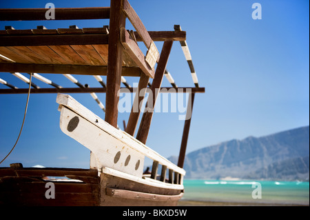 Bateau de pêche traditionnel de la côte d'Oman, Musandam, Banque D'Images