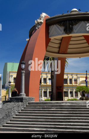 Kiosque dans Central Park, San Jose, Costa Rica, Amérique Centrale Banque D'Images