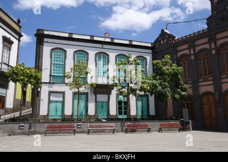 Bâtiments historiques en Arucas, Gran Canaria Espagne Banque D'Images