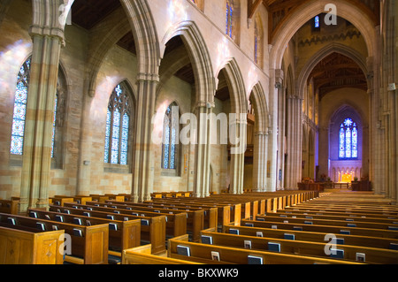 Intérieur de la cathédrale de Swedenborgian, Bryn Athyn, New York USA Banque D'Images