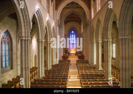 Intérieur de la cathédrale de Swedenborgian, Bryn Athyn, New York USA Banque D'Images