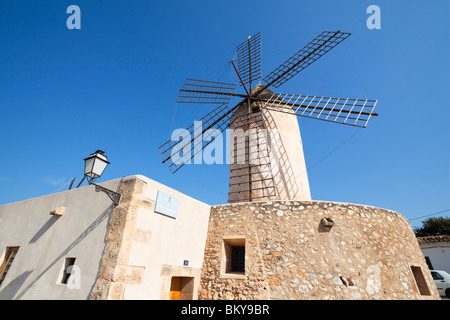 Moulin à vent historique de es Jonquet à la vieille ville de Palma, Majorque, Îles Baléares, Mer Méditerranée, Espagne, Europe Banque D'Images